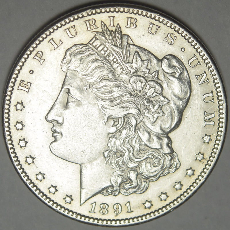 1891-CC Morgan Dollar . . . . Choice BU+
