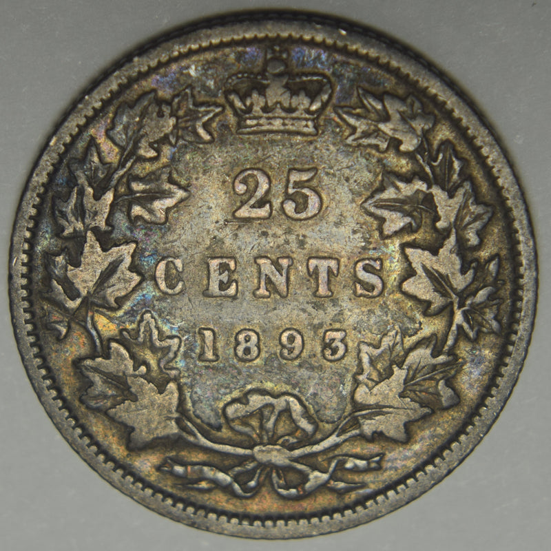 1893 Canadian Quarter . . . . VG/Fine