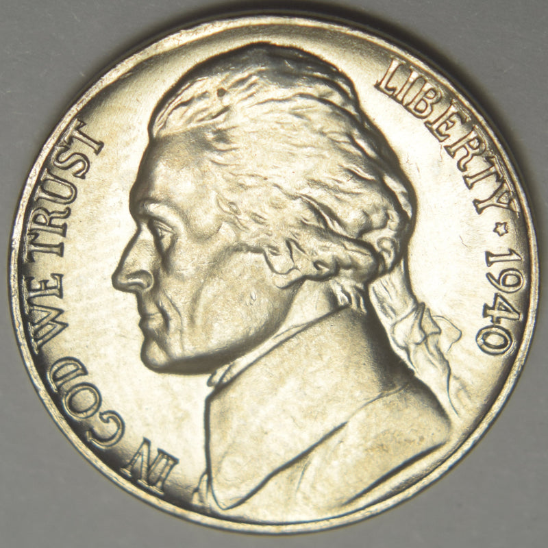 1940 Jefferson Nickel . . . . Brilliant Uncirculated