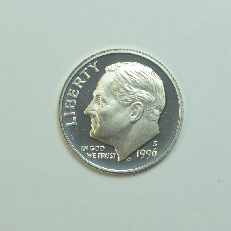 1996-S Roosevelt Dime . . . . Gem Brilliant Proof Silver