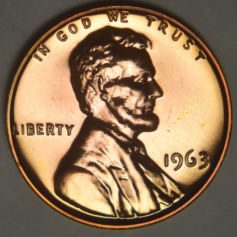 1963 Lincoln Cent . . . . Gem Brilliant Proof