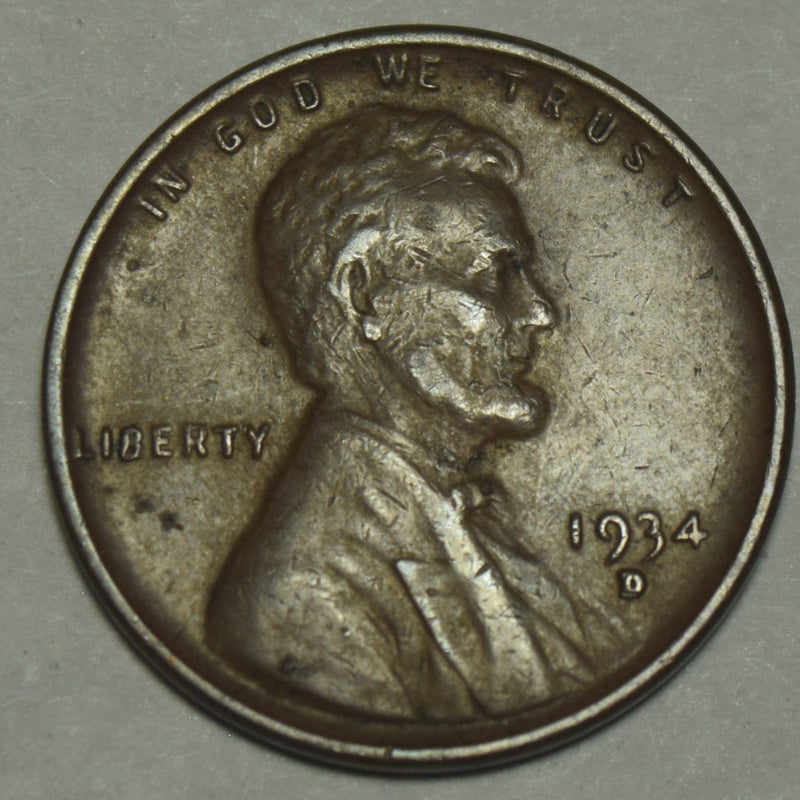 1934-D Lincoln Cent . . . . Extremely Fine