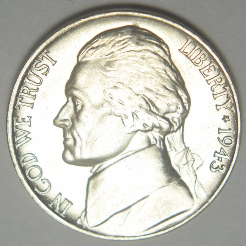 1943-P Silver Jefferson Nickel . . . . Brilliant Uncirculated