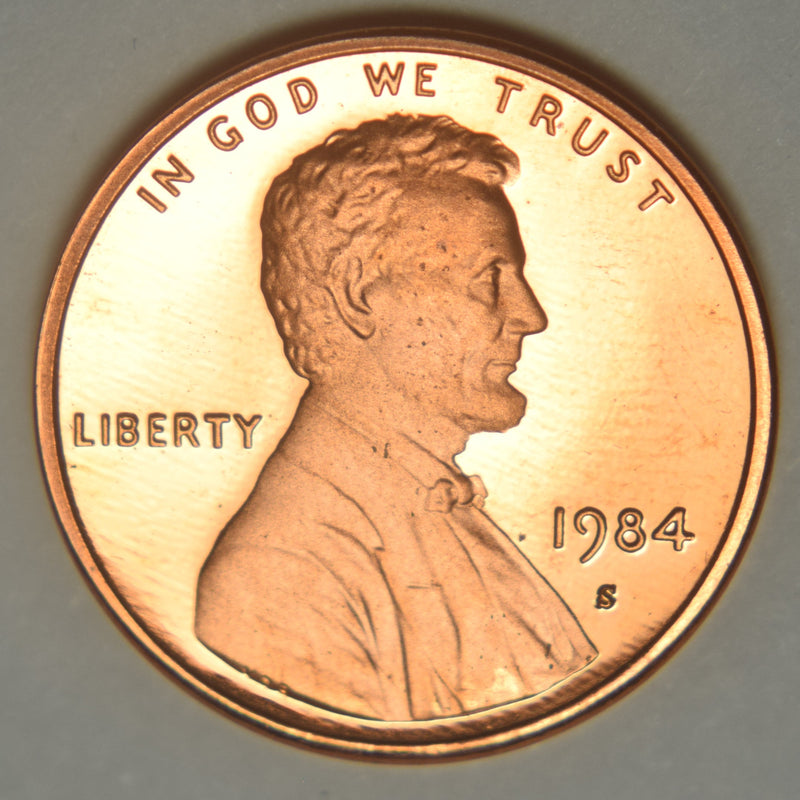 1984-S Lincoln Cent . . . . Gem Brilliant Proof