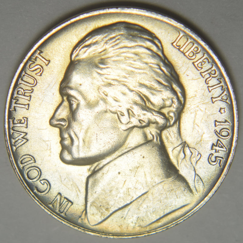 1945-P Silver Jefferson Nickel . . . . Brilliant Uncirculated