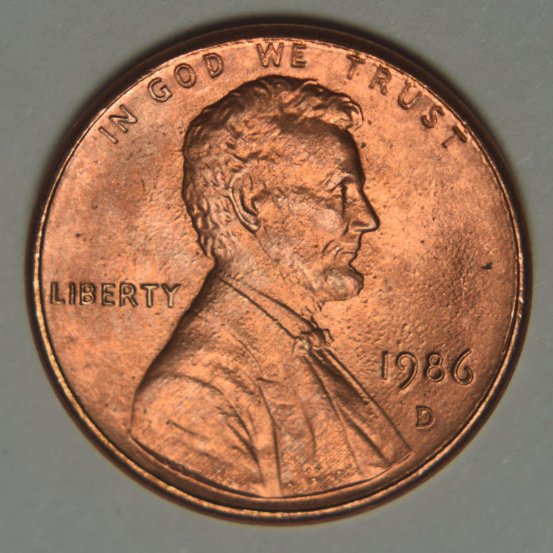 1986-D Lincoln Cent . . . . Brilliant Uncirculated
