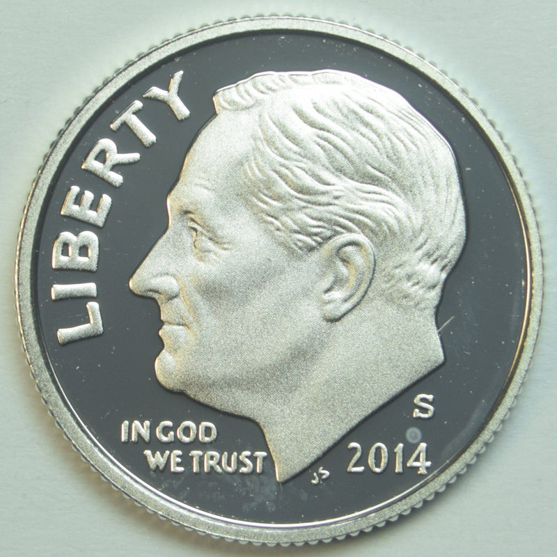 2014-S Roosevelt Dime . . . . Gem Brilliant Proof Silver