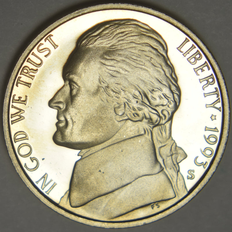 1993-S Jefferson Nickel . . . . Gem Brilliant Proof
