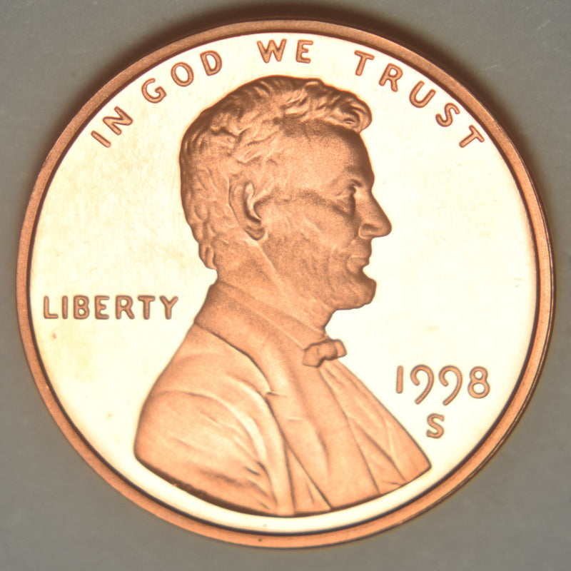 1998-S Lincoln Cent . . . . Gem Brilliant Proof