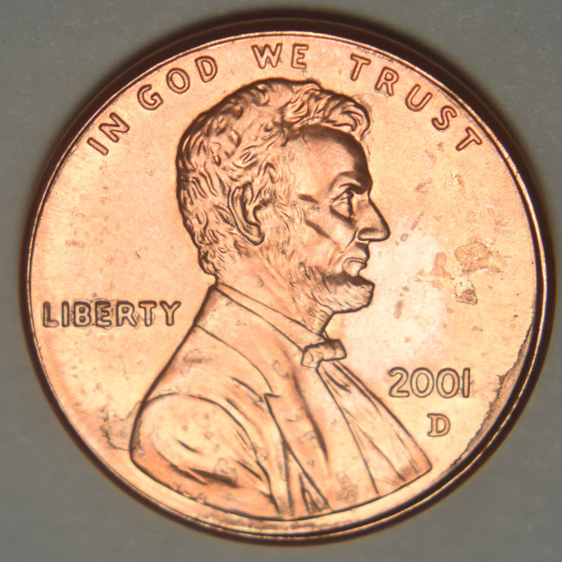 2001-D Lincoln Cent . . . . Brilliant Uncirculated