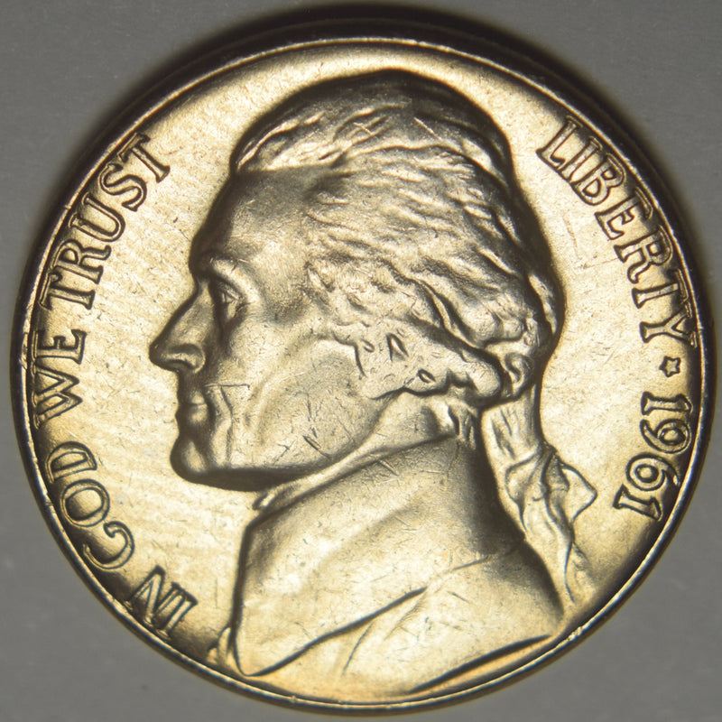 1961-D Jefferson Nickel . . . . Brilliant Uncirculated