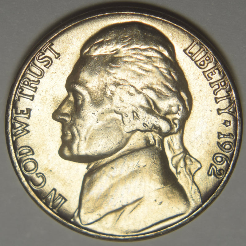 1962-D Jefferson Nickel . . . . Brilliant Uncirculated