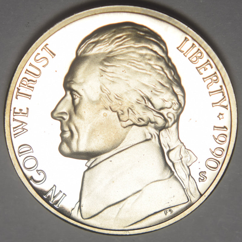 1990-S Jefferson Nickel . . . . Gem Brilliant Proof