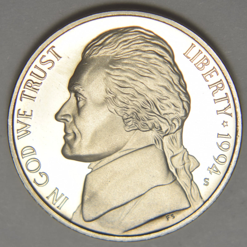 1994-S Jefferson Nickel . . . . Gem Brilliant Proof