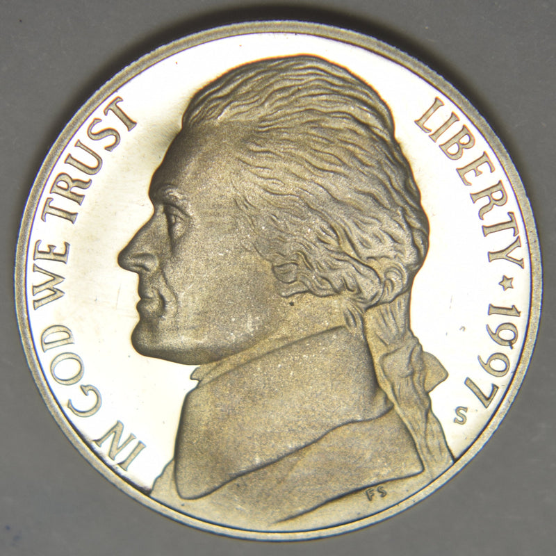1997-S Jefferson Nickel . . . . Gem Brilliant Proof