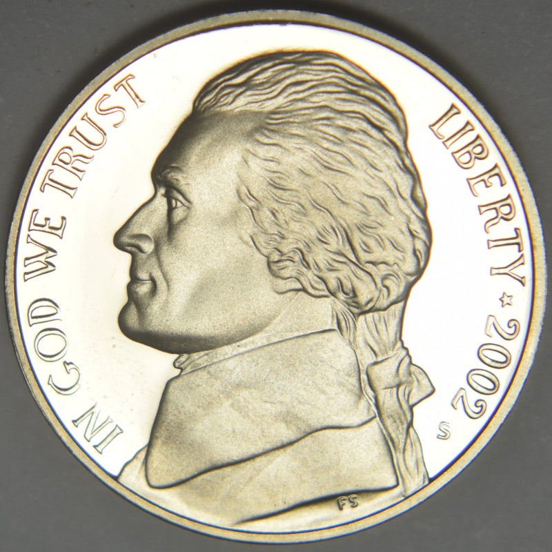 2002-S Jefferson Nickel . . . . Gem Brilliant Proof