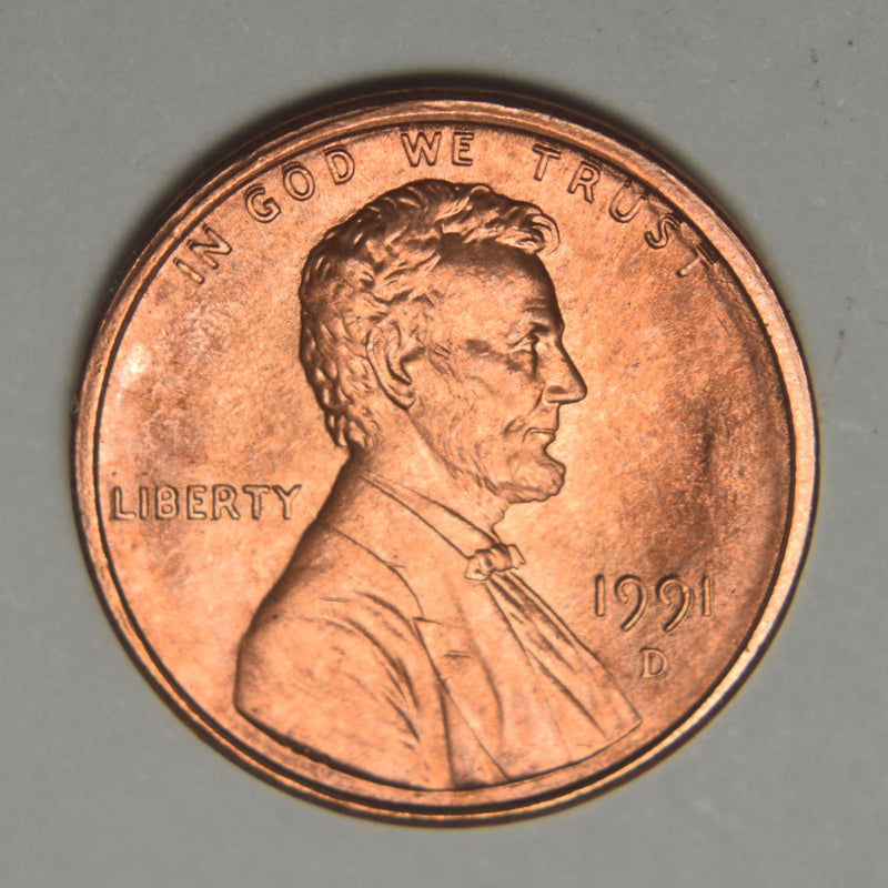 1991-D Lincoln Cent . . . . Brilliant Uncirculated