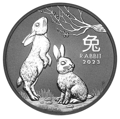 2023 Australian Lunar Rabbit . . . . Gem BU 1 oz. Silver