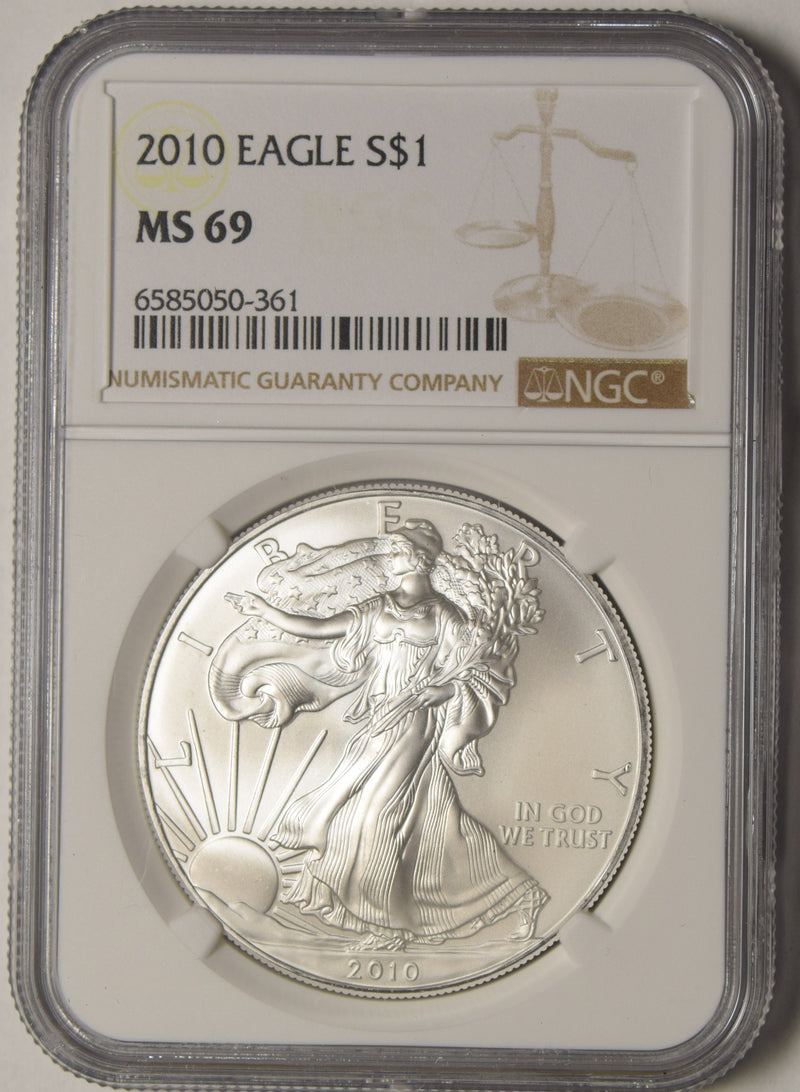 2010 Silver Eagle . . . . NGC MS-69