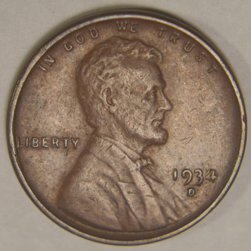 1934-D Lincoln Cent . . . . Choice About Uncirculated