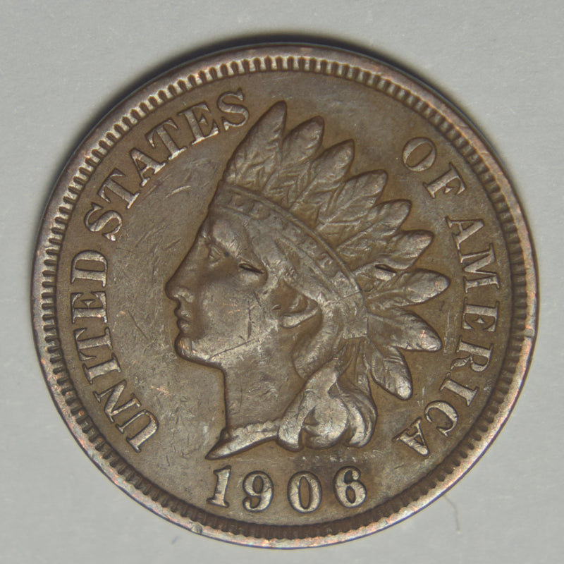 1906 Indian Cent . . . . XF scratched