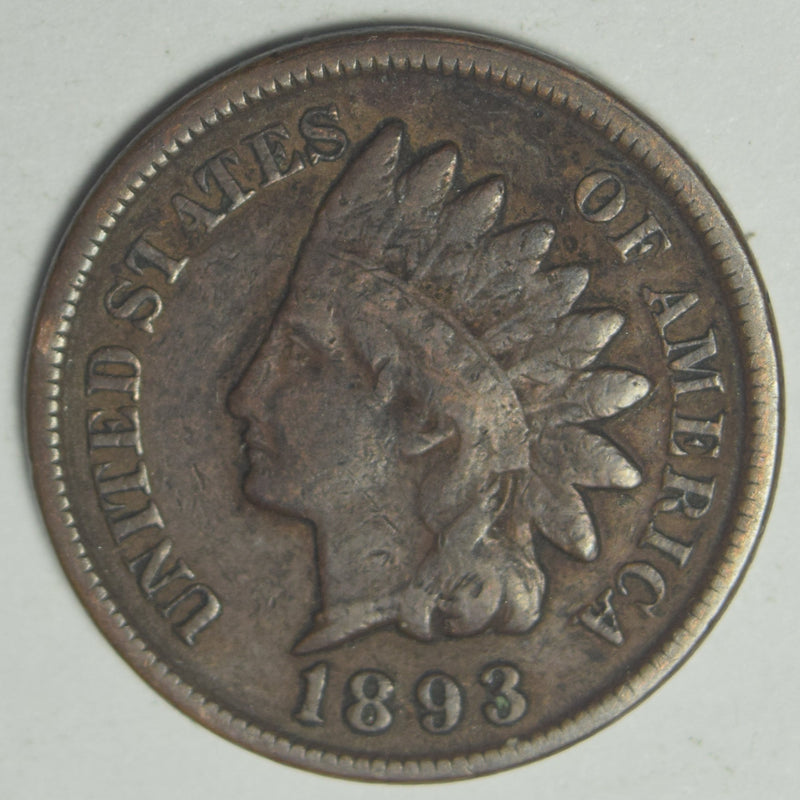 1893 Indian Cent . . . . VF corroded