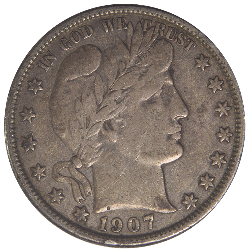 1907 Barber Half . . . . Extremely Fine