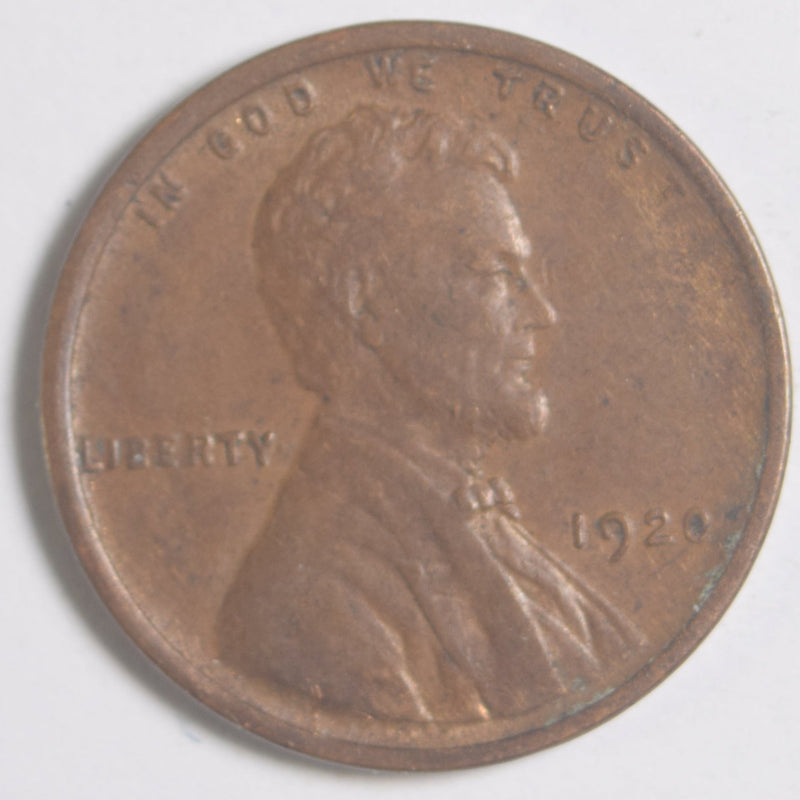 1920 Lincoln Cent . . . . Choice About Uncirculated