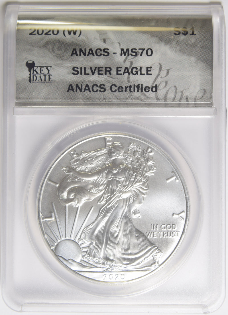 2020 (W) Silver Eagle . . . . ANACS MS-70
