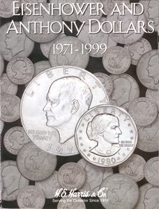 Eisenhower and Susan B. Anthony Dollar Harris Coin Folder . . . . (1971 to 1999)