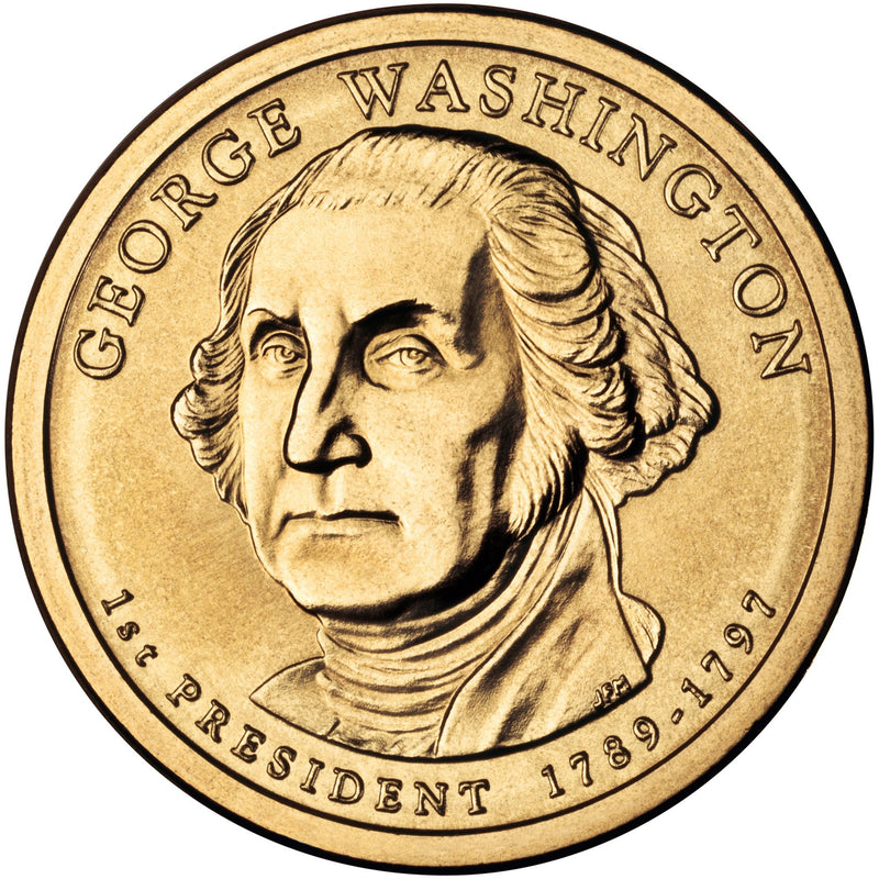 2007-P and D Pair Washington Presidential Dollars . . . . Choice Brilliant Uncirculated