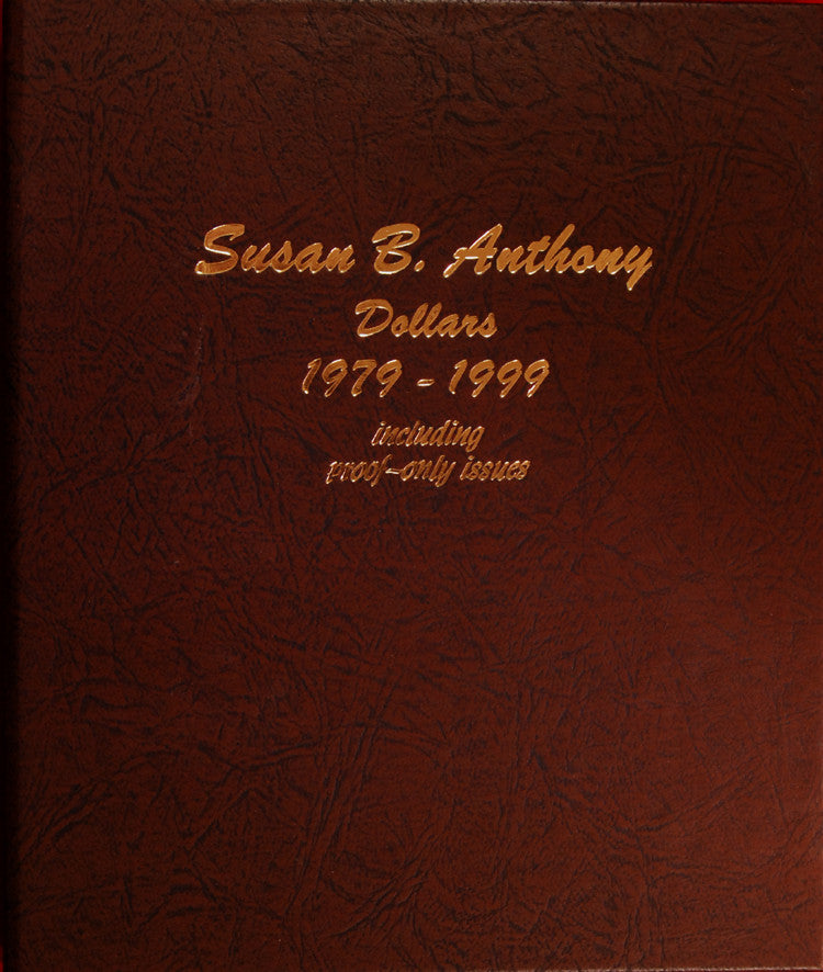 1979-1999-PDS Susan B. Anthony Dollars (no Type 2 coins) . . . . All 15 BU and Proof coins in a Dansco Bookshelf Album