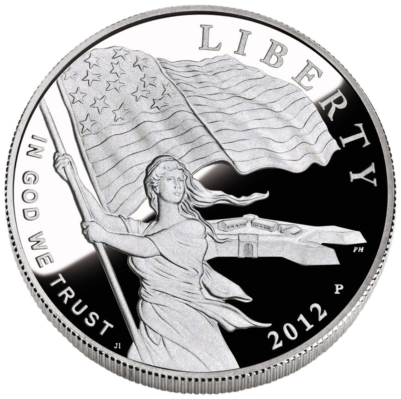 2012-P Star-Spangled Banner Silver Dollar . . . . Gem Brilliant Proof in Original U.S. Mint Capsule