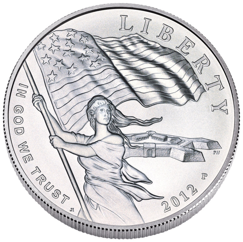 2012-P Star-Spangled Banner Silver Dollar . . . . Gem BU in original U.S. Mint Capsule