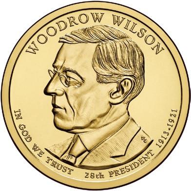 2013-D Wilson Presidential Dollar . . . . Choice Brilliant Uncirculated