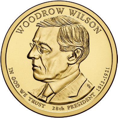 2013 Wilson Presidential Dollar . . . . Choice Brilliant Uncirculated
