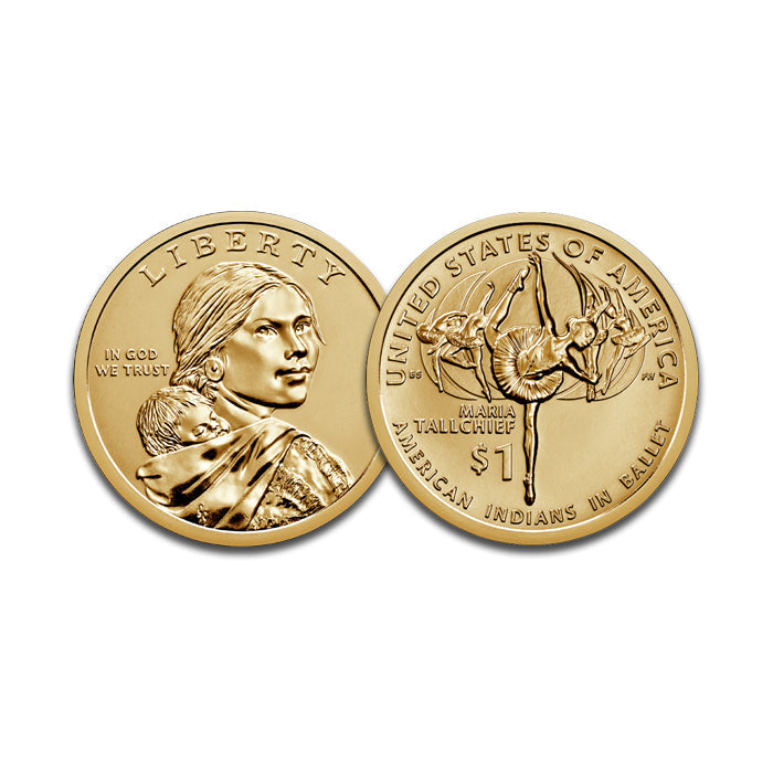 2023-P and D Native American Dollar Pair . . . . Choice Brilliant Uncirculated