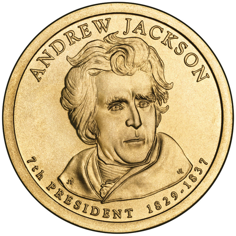 2008 Jackson Presidential Dollar . . . . Choice Brilliant Uncirculated