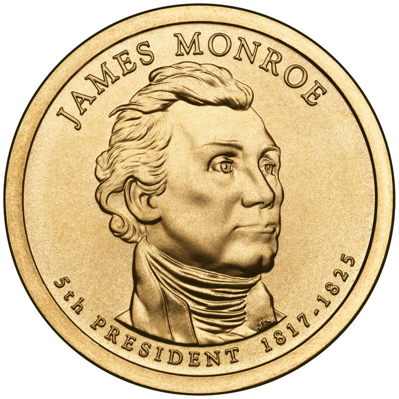 2008-P and D Pair Monroe Presidential Dollars . . . . Choice Brilliant Uncirculated