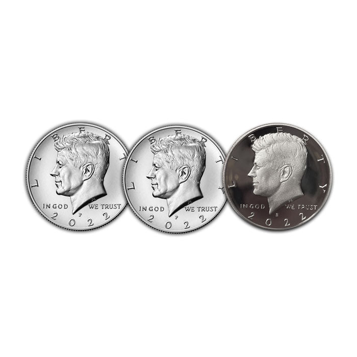 2022-P and D Kennedy Half Pair . . . . Choice Brilliant Uncirculated