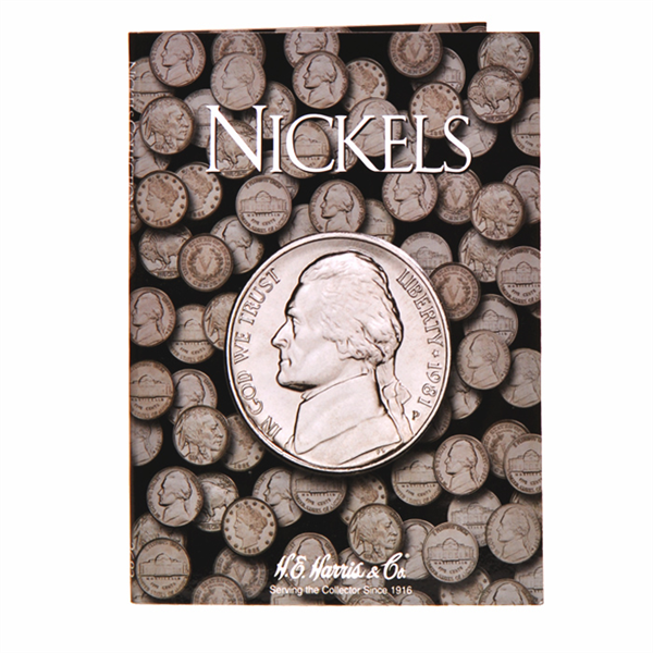 Generic Jefferson Nickel Harris Coin Folder . . . . No dates written in book