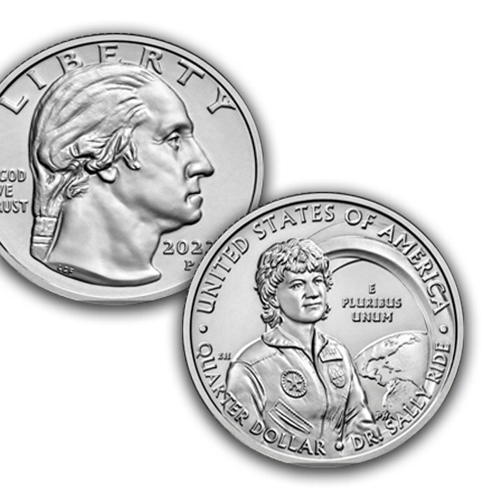 2022-P and D Dr. Sally Ride Quarter Pair . . . . Brilliant Uncirculated