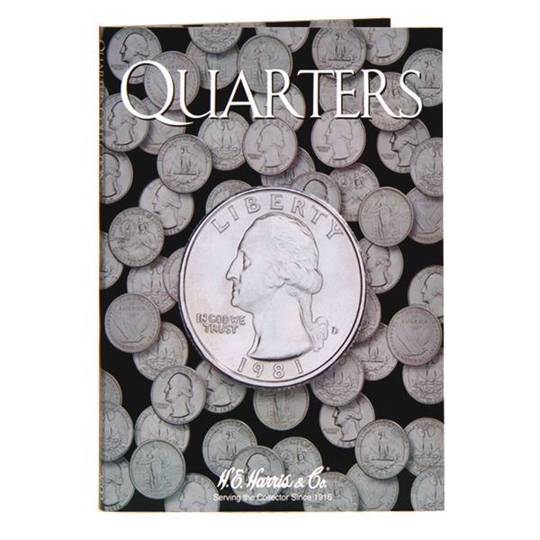 Generic Quarter Harris Coin Folder . . . . No dates written in book