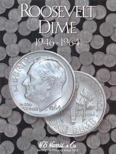 Roosevelt Dime Harris Coin Folder . . . . (1946 to 1964)